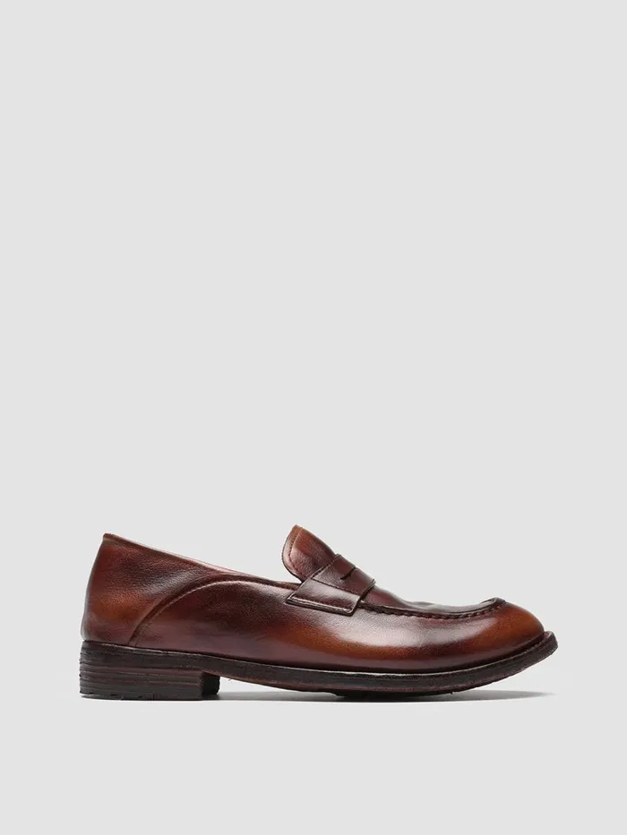 Officine Creative Loafers LEXIKON 140 TabaccoBord Brown Leather Penny Loafers 8211 Women Officine Creative Loafers LEXIKON 140 TabaccoBord Brown Leather Penny Loafers 8211 Women
