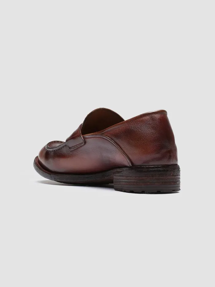 Officine Creative Loafers LEXIKON 140 TabaccoBord Brown Leather Penny Loafers 8211 Women