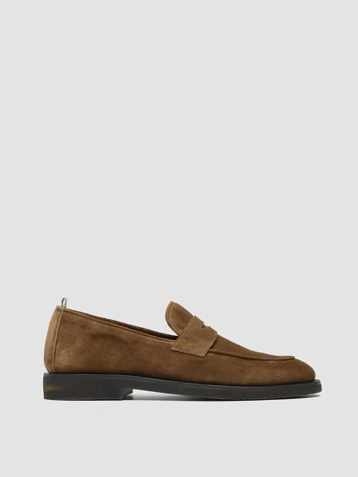 Officine Creative Loafers OPERA FLEXI 101 Castagno Brown Suede Penny Loafers 8211 Men Officine Creative Loafers OPERA FLEXI 101 Castagno Brown Suede Penny Loafers 8211 Men