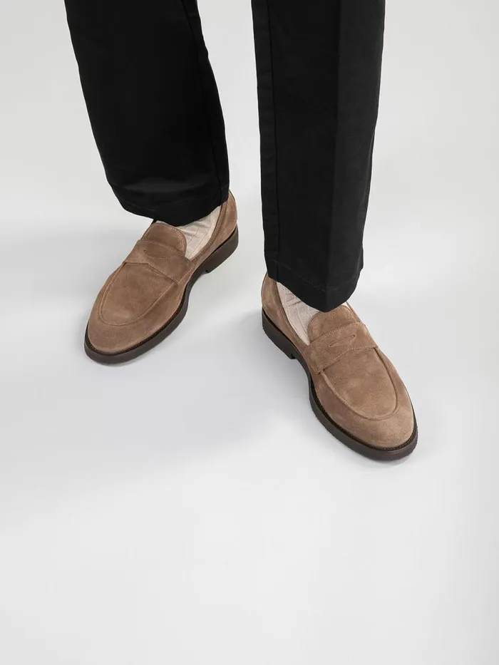Officine Creative Loafers OPERA FLEXI 101 Castagno Brown Suede Penny Loafers 8211 Men Officine Creative Loafers OPERA FLEXI 101 Castagno Brown Suede Penny Loafers 8211 Men