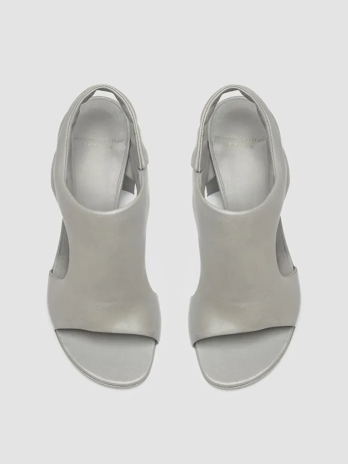 Officine Creative Sandals ETHEL 013 Gull Grey Leather Sandals 8211 Women