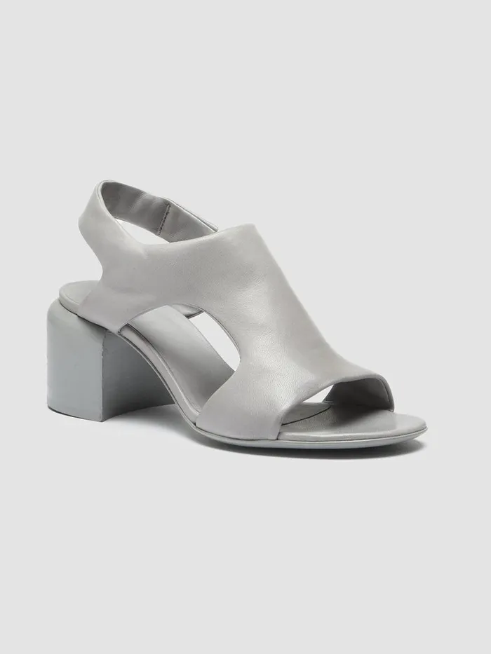 Officine Creative Sandals ETHEL 013 Gull Grey Leather Sandals 8211 Women