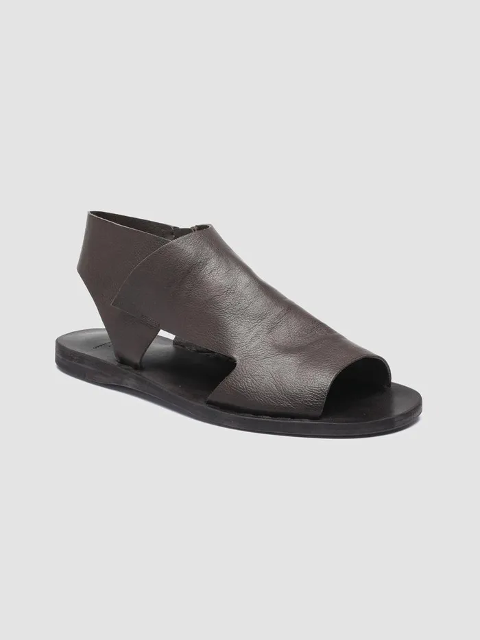 Officine Creative Sandals ITACA 033 Coffee Brown Leather Sandals 8211 Women