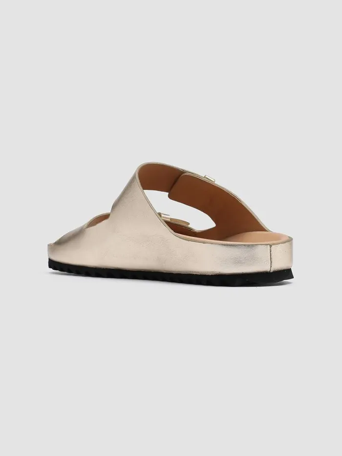 Officine Creative Sandals PELAGIE 003 Platino Silver Leather Sandals 8211 Women