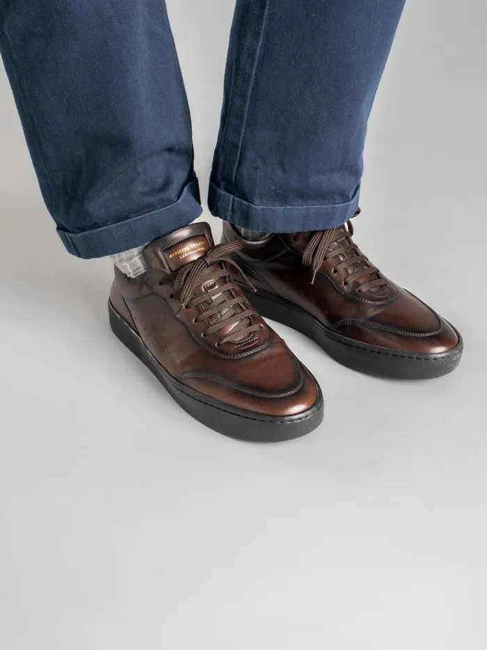 Officine Creative Sneakers KYLE LUX 001 Moro Brown Leather Sneakers 8211 Men Officine Creative Sneakers KYLE LUX 001 Moro Brown Leather Sneakers 8211 Men