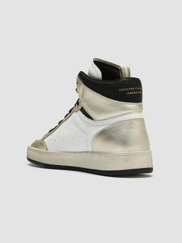 Officine Creative Sneakers MAGIC 106 White Leather And Suede High Top Sneakers 8211 Women Officine Creative Sneakers MAGIC 106 White Leather And Suede High Top Sneakers 8211 Women