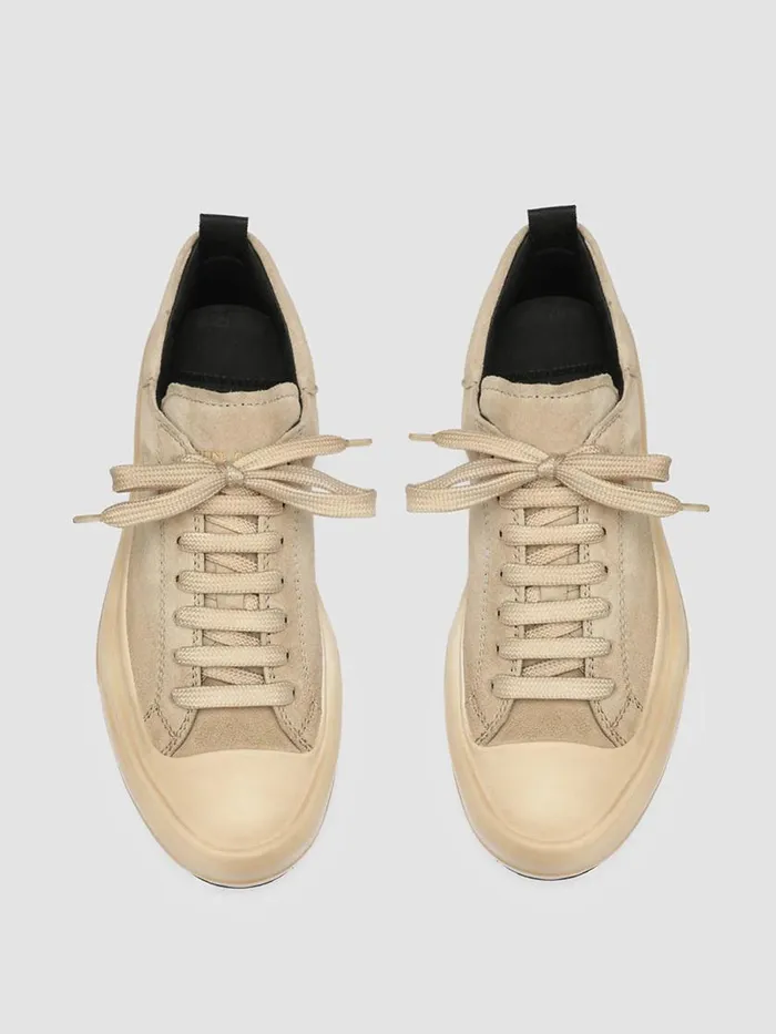 Officine Creative Sneakers MES 105 Nude Spring Ivory Suede Sneakers 8211 Women Officine Creative Sneakers MES 105 Nude Spring Ivory Suede Sneakers 8211 Women