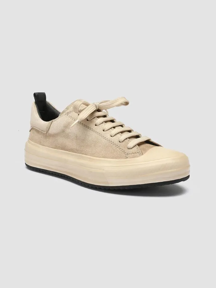 Officine Creative Sneakers MES 105 Nude Spring Ivory Suede Sneakers 8211 Women Officine Creative Sneakers MES 105 Nude Spring Ivory Suede Sneakers 8211 Women