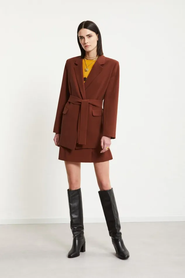 Ottod039Ame Blazer With Sash Women Blazers and Jackets