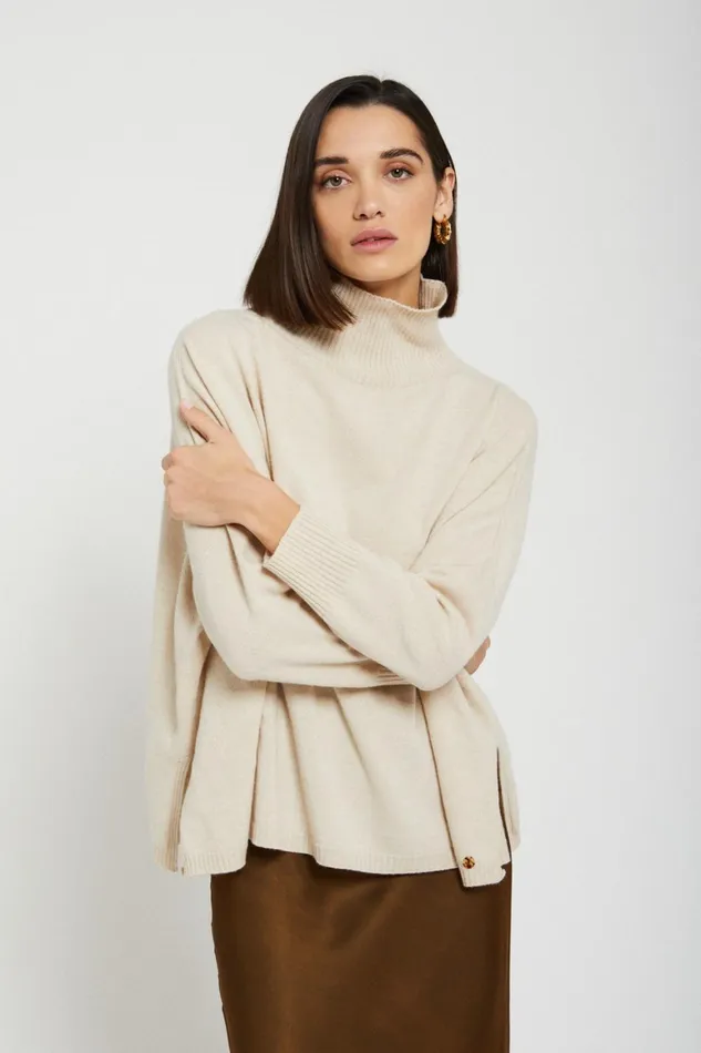 Ottod039Ame Cashmere Blend Flared Jumper Women Knitwear