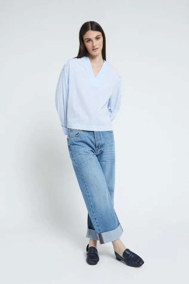 Ottod039Ame Cotton Blouse Women Shirts and Blouses