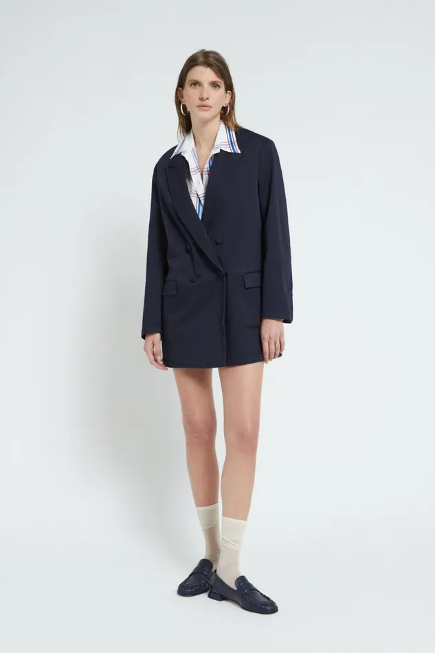 Ottod039Ame Cotton Doublebreasted Jacket Women Blazers and Jackets