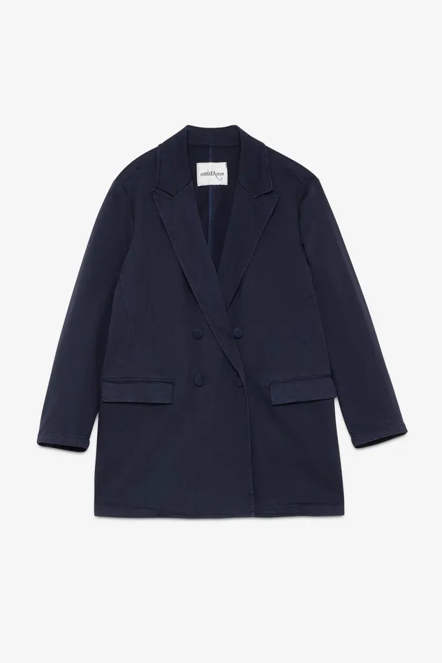 Ottod039Ame Cotton Doublebreasted Jacket Women Blazers and Jackets