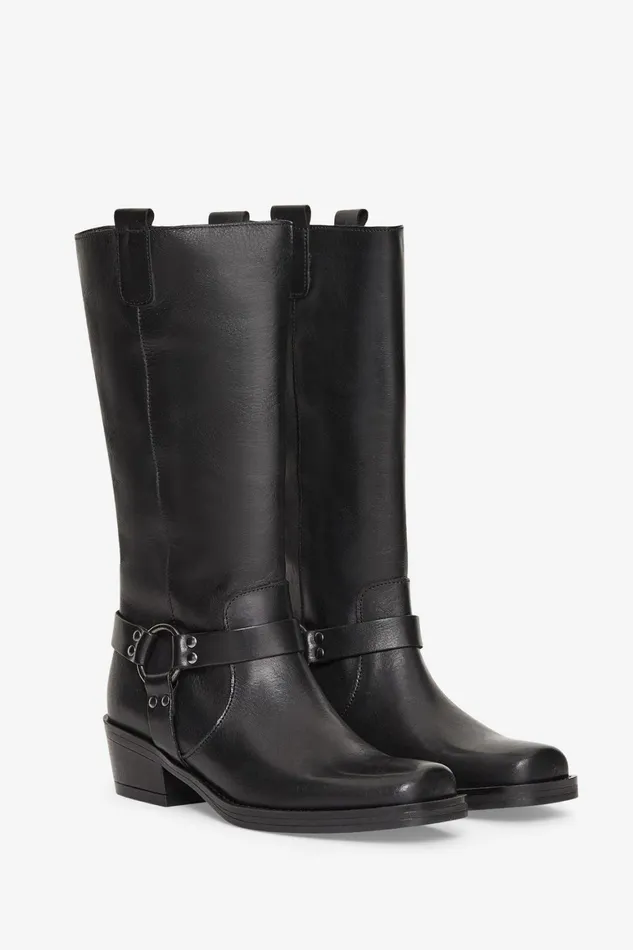 Ottod039Ame Leather Boots With Medium Heel Women Shoes