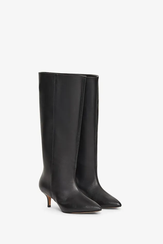 Ottod039Ame Leather Pointed Boots Women Shoes