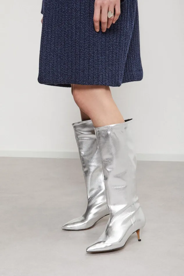 Ottod039Ame Leather Pointed Boots Women Shoes