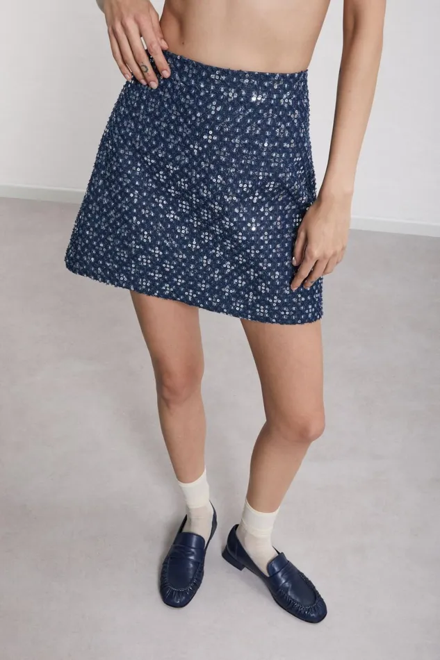Ottod039Ame Mini Skirt With Sequins Women Skirts