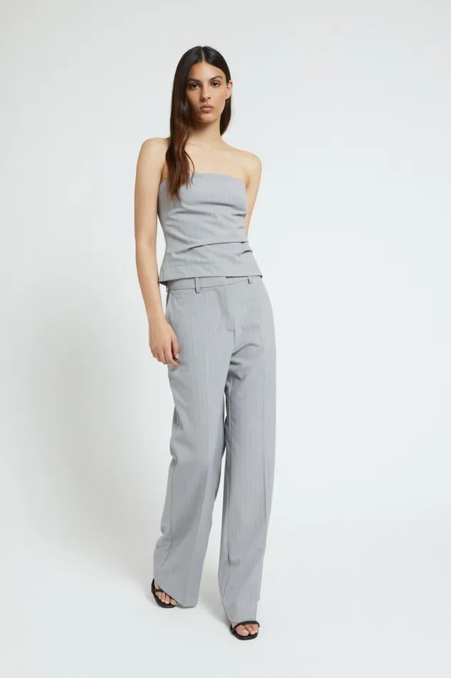 Ottod039Ame Pinstriped Straight Trousers Women Trousers