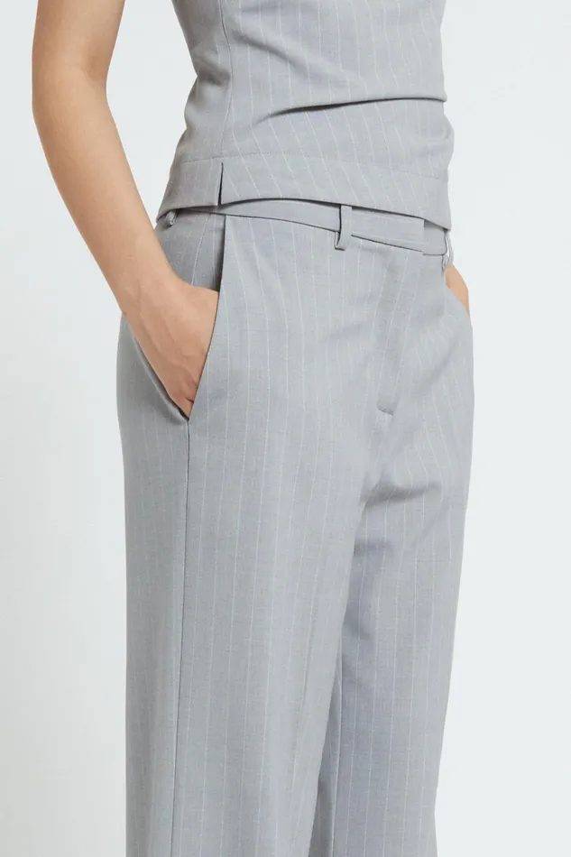 Ottod039Ame Pinstriped Straight Trousers Women Trousers