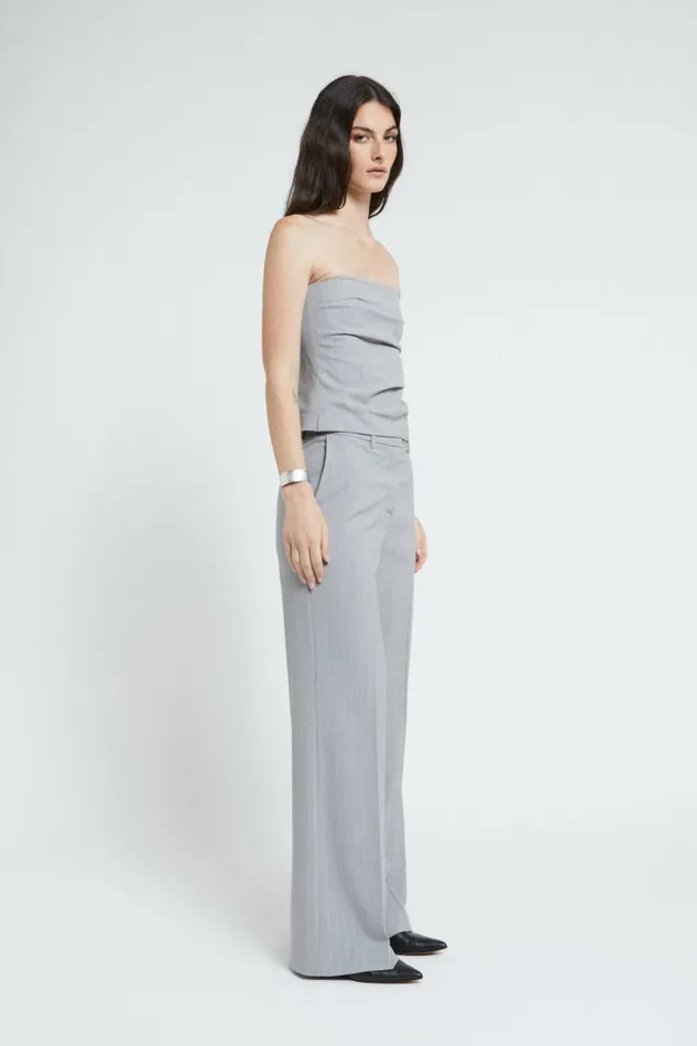 Ottod039Ame Pinstriped Straight Trousers Women Trousers