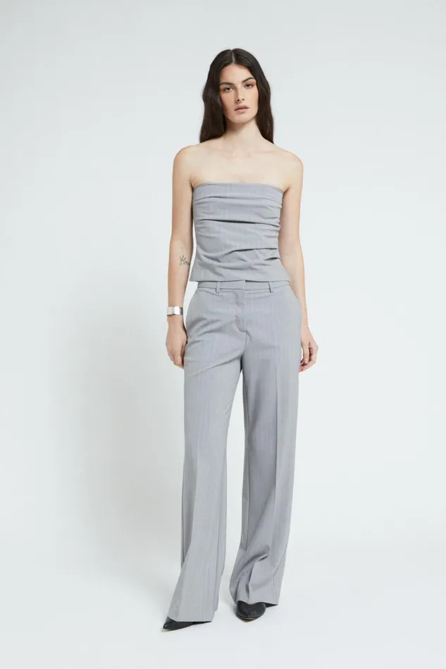 Ottod039Ame Pinstriped Straight Trousers Women Trousers