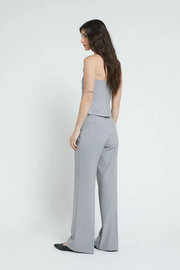 Ottod039Ame Pinstriped Straight Trousers Women Trousers
