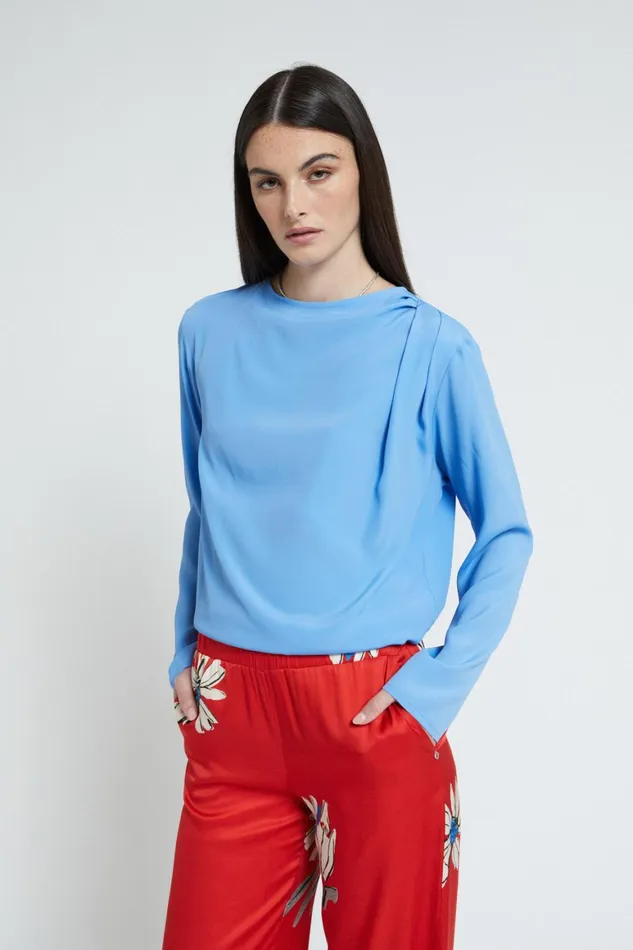 Ottod039Ame Silk Blend Blouse Women Shirts and Blouses