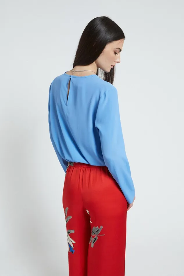 Ottod039Ame Silk Blend Blouse Women Shirts and Blouses