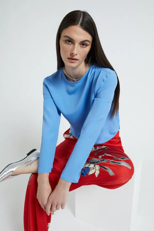 Ottod039Ame Silk Blend Blouse Women Shirts and Blouses