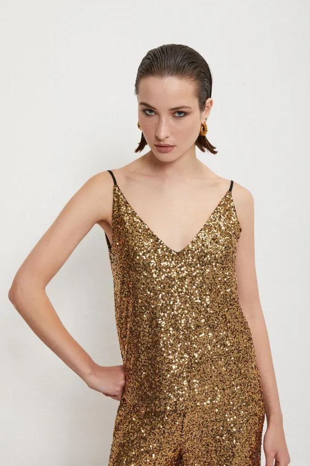 Ottod039Ame Top With Sequins Women TShirts and Tops