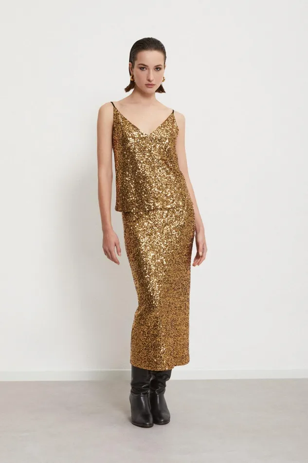 Ottod039Ame Top With Sequins Women TShirts and Tops