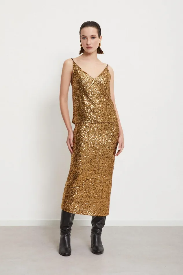 Ottod039Ame Top With Sequins Women TShirts and Tops