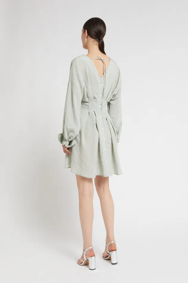 Ottod039Ame Viscose Short Dress With Buttons Women Dresses