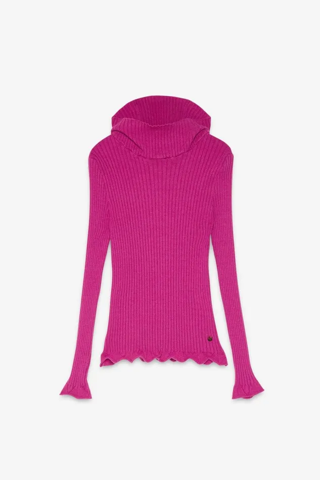 Ottod039Ame Woolblend Turtleneck Jumper Women Knitwear and TShirts
