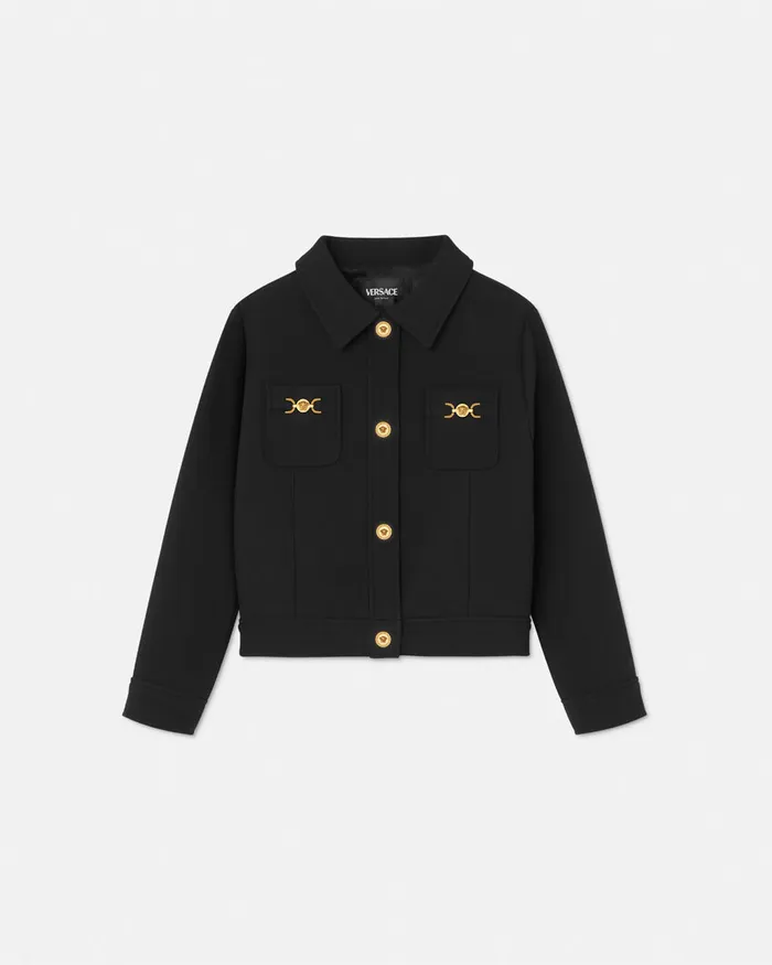 Outerwear Kids Versace Medusa 03995 Jacket Black