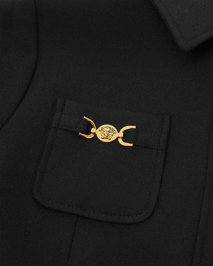Outerwear Kids Versace Medusa 03995 Jacket Black