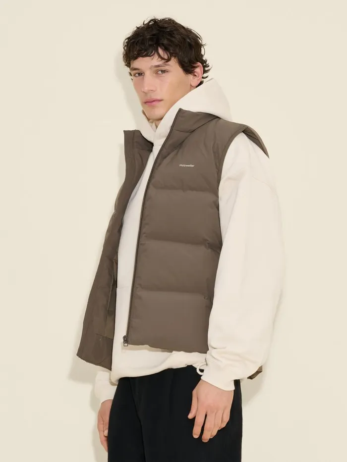 Outerwear Men Holzweiler Daff Vest Taupe