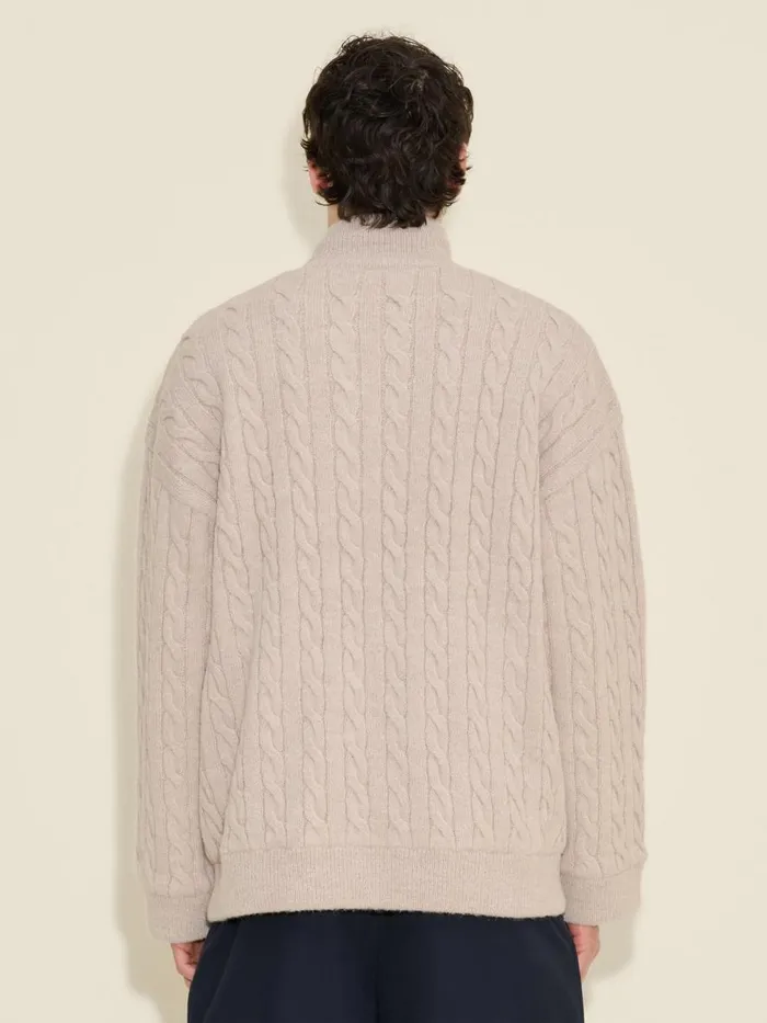 Outerwear Men Holzweiler Mitosis Zip Jacket Sand Mix