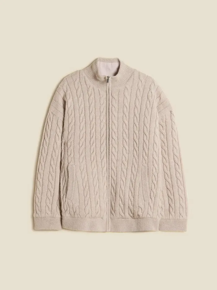 Outerwear Men Holzweiler Mitosis Zip Jacket Sand Mix