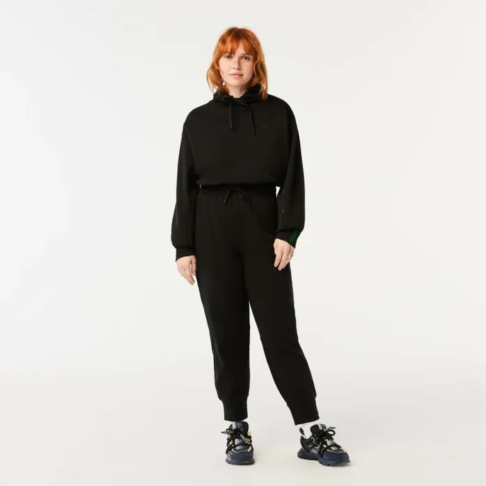 Pants and Leggings Women Lacoste Women039s Cotton Jersey Joggers Black 031