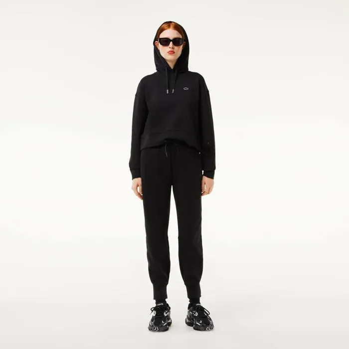 Pants and Leggings Women Lacoste Women039s Cotton Jersey Joggers Black 031