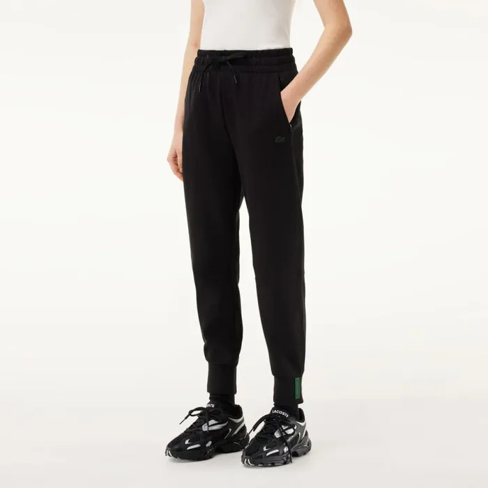 Pants and Leggings Women Lacoste Women039s Cotton Jersey Joggers Black 031