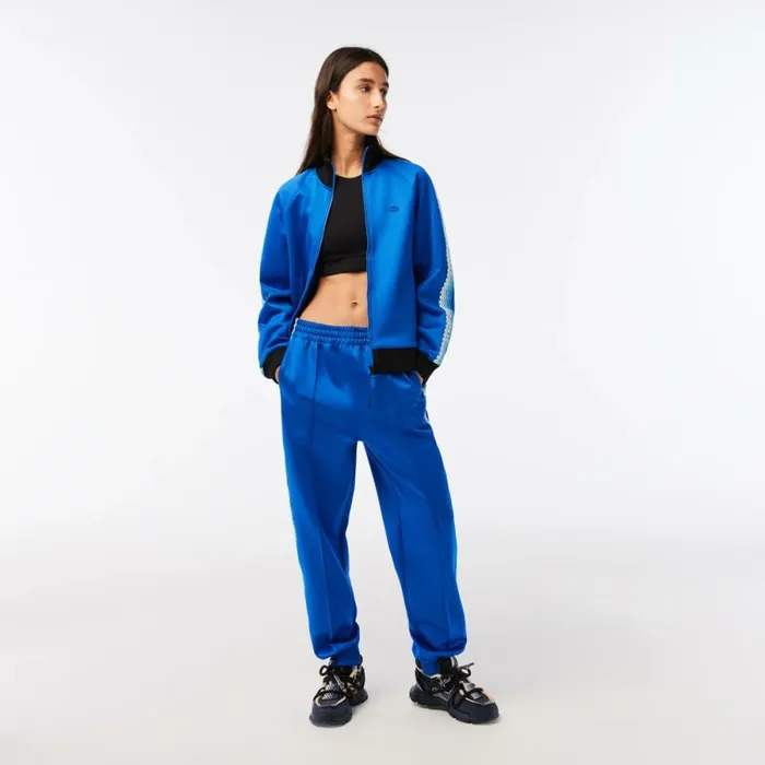 Pants and Leggings Women Lacoste Womens Logo Stripe Joggers Kingdom Blue Kxb