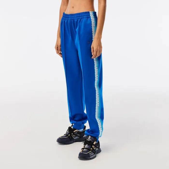 Pants and Leggings Women Lacoste Womens Logo Stripe Joggers Kingdom Blue Kxb