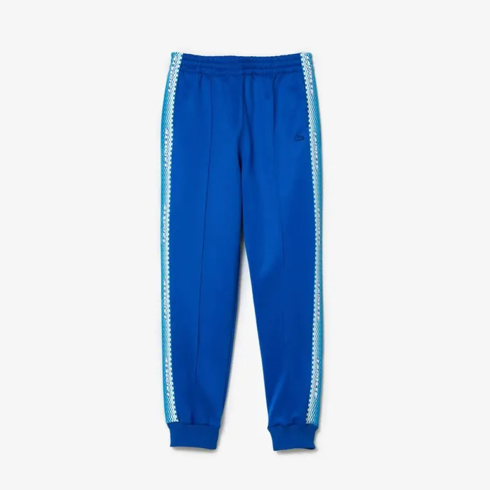 Pants and Leggings Women Lacoste Womens Logo Stripe Joggers Kingdom Blue Kxb