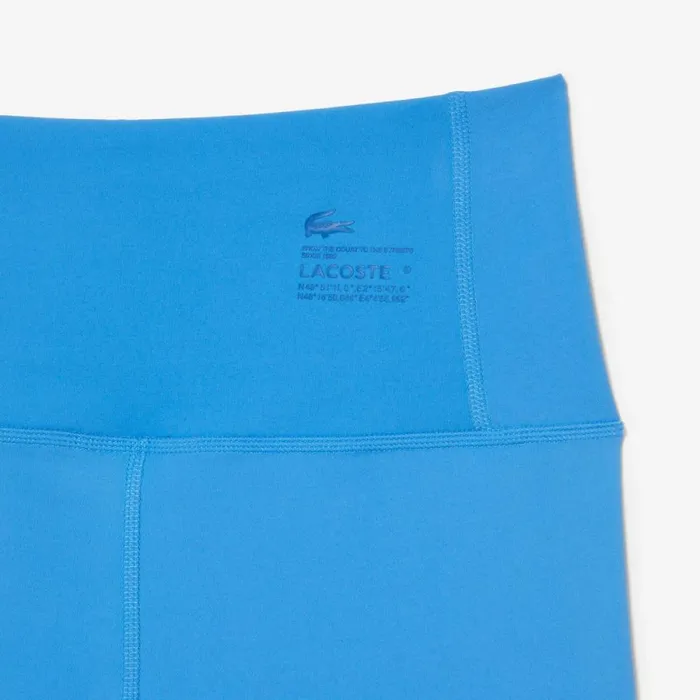 Pants and Leggings Women Lacoste Womens Recycled Polyester Tapered Leggings Ethereal Blue L99