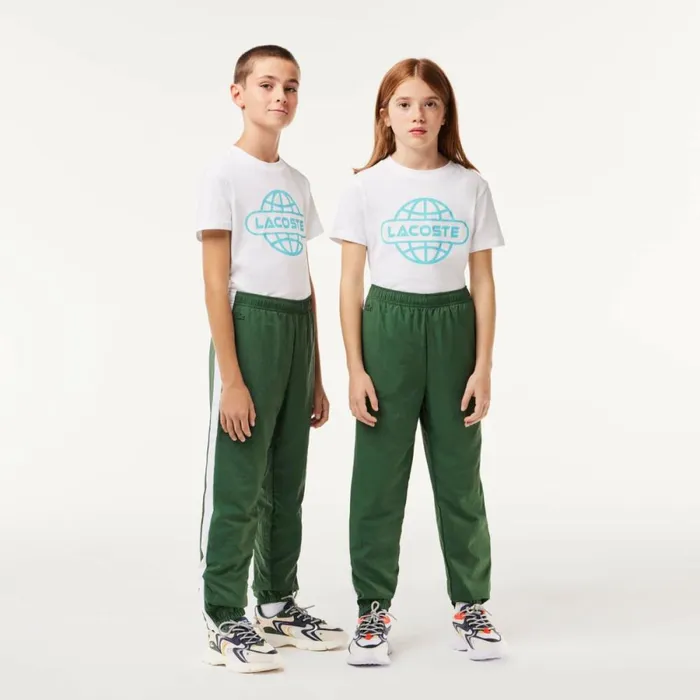 Pants and Shorts Kids Lacoste Kids039 Colorblock Sweatpants Dark Green Smi