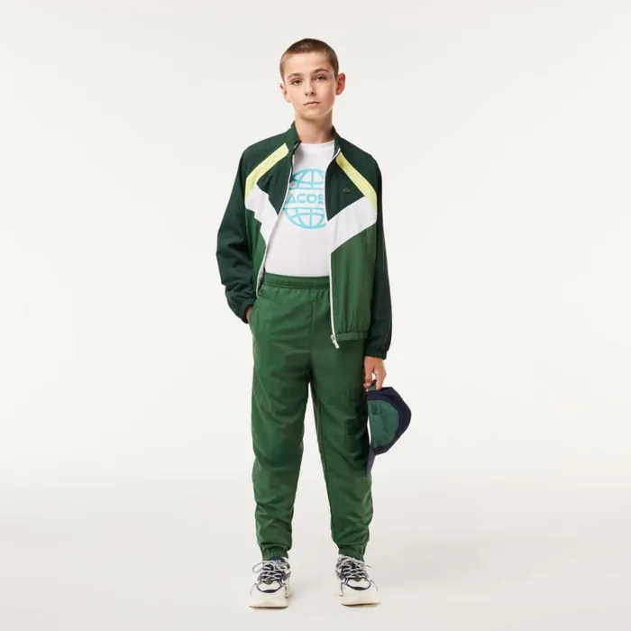 Pants and Shorts Kids Lacoste Kids039 Colorblock Sweatpants Dark Green Smi