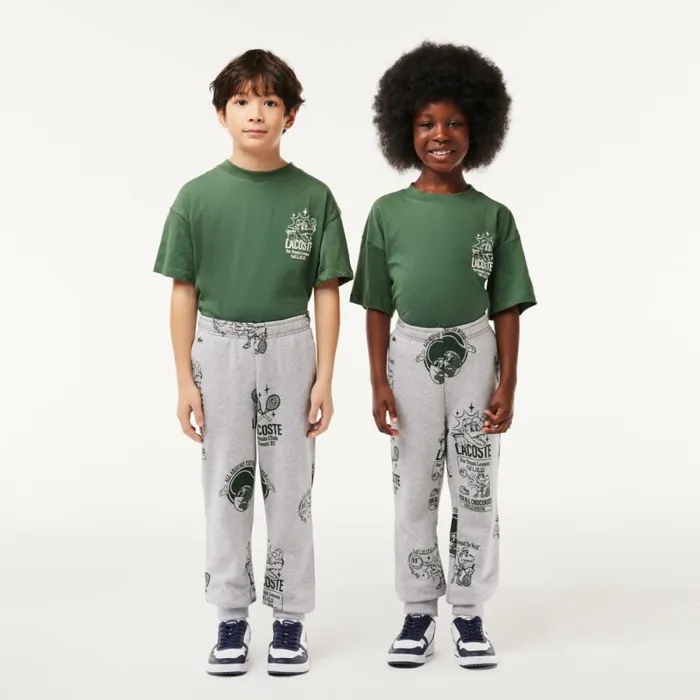 Pants and Shorts Kids Lacoste Kids039 Printed Sweatpants Grey Chine Dark Green Nli Pants and Shorts Kids Lacoste Kids039 Printed Sweatpants Grey Chine Dark Green Nli
