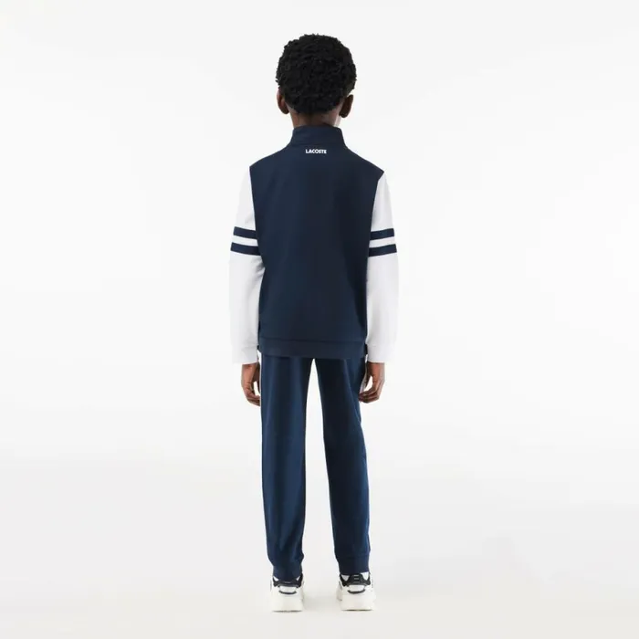 Pants and Shorts Kids Lacoste Kids039 Tennis Sweatsuit Navy Blue White 525